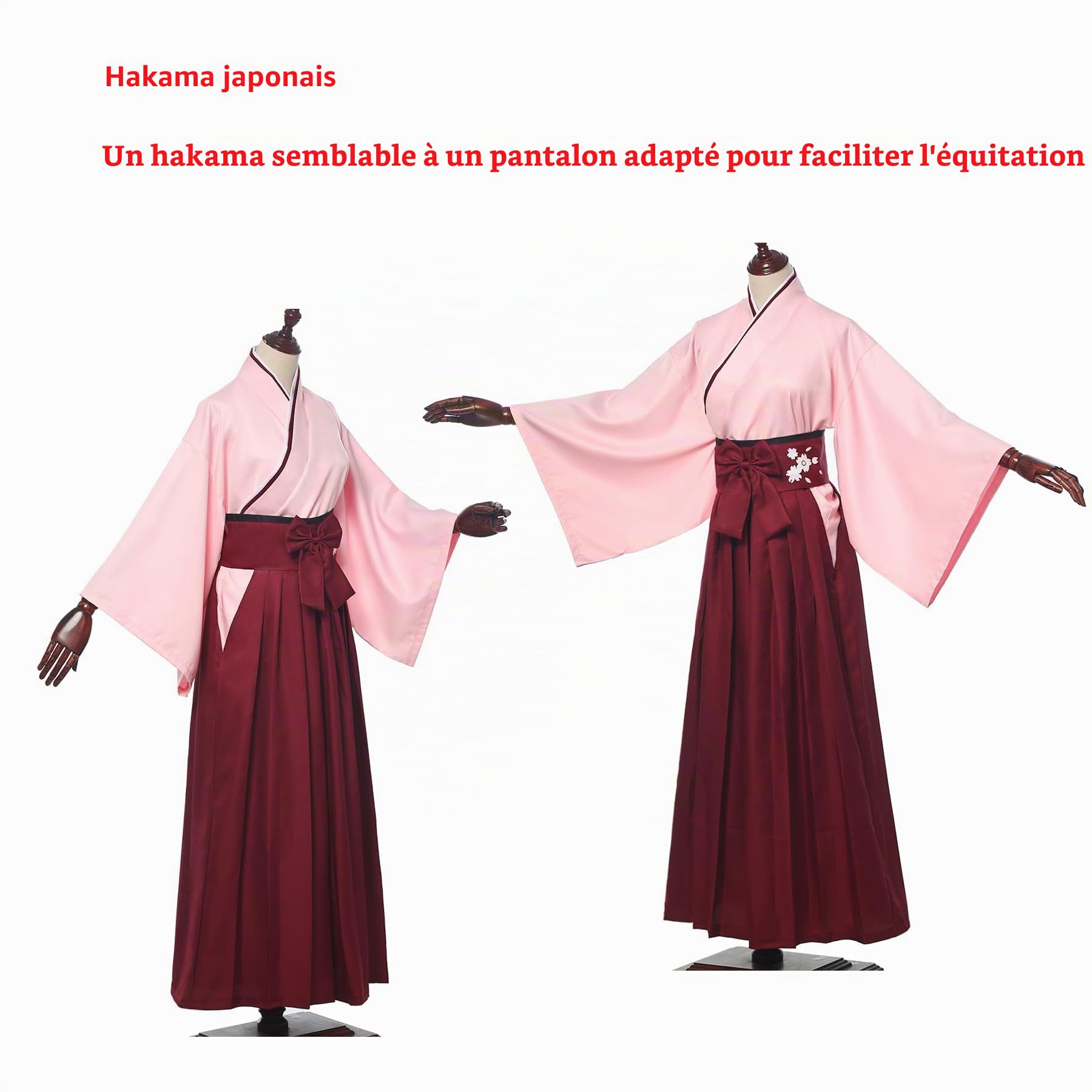 COSDREAMER Kimono pour femme - Robe de Geisha japonaise Yukata à volants et pantalon