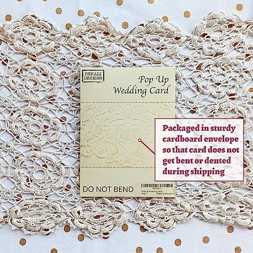 Dekali-Designs-Wedding-Pop-Up-Card-Popup-Wedding-Card-for-Couples-With-Envelope-Christian-Wedding-Card-with-Bible-Verse-About-Love-White-5×7-Inches-Greeting-Card Dekali Designs Wedding Pop Up Card Popup Wedding Card for Couples With Envelope Christian Wedding Card with Bible Verse About Love White 5×7 Inches Greeting Card