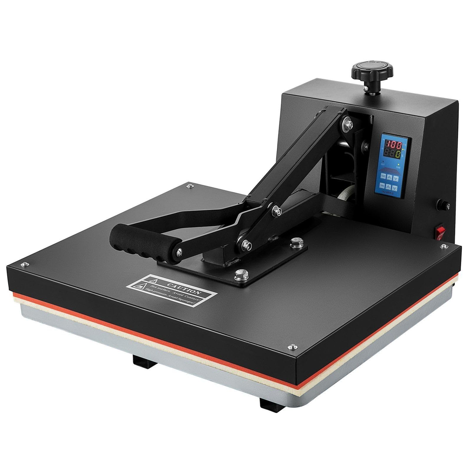 Industrial Heat Press Machine 16x20 Inch, 1700W Fast Heat Up with Digital Timer/Temp Control, Adjustable Pressure for Fabrics, Ceramics &amp; Custom Transfers