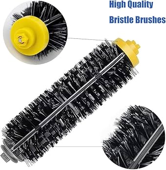 Roomba soft bristle brushes on hardwood floors
