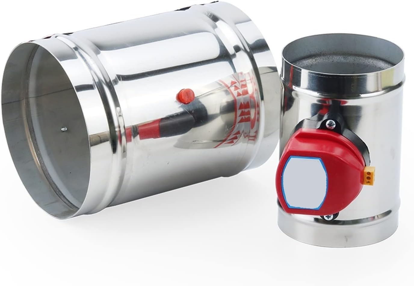 Conduit de gaz motorisé 12V 100mm avec vanne électrique en inox