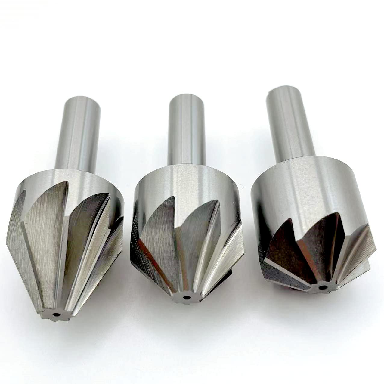 Broca avellanadora de acero de alta velocidad de 60/90/120 grados, fresa de biselado, fresa de biselado, fresa de biselado de 6/8 flautas, fresa de biselado for desbarbado.(50mm(120 degrees))