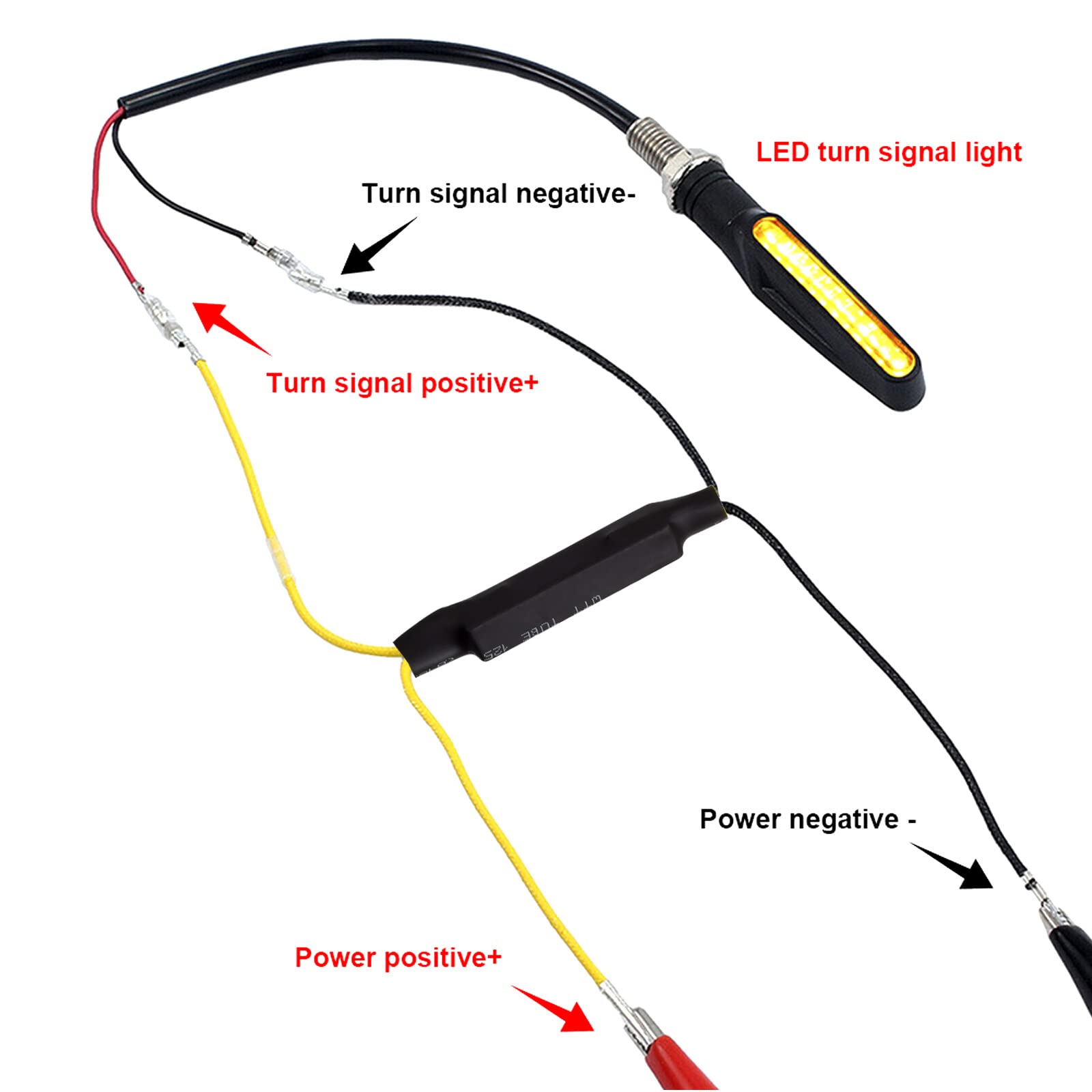 Dokeno 2 szt. Motocykl Migający Wskaźnik Rezystancji Adapter 12V 21W Motocykl LED Miga Korekta Błędów Naprawa Skutera Motocykla Skutera 6Ω
