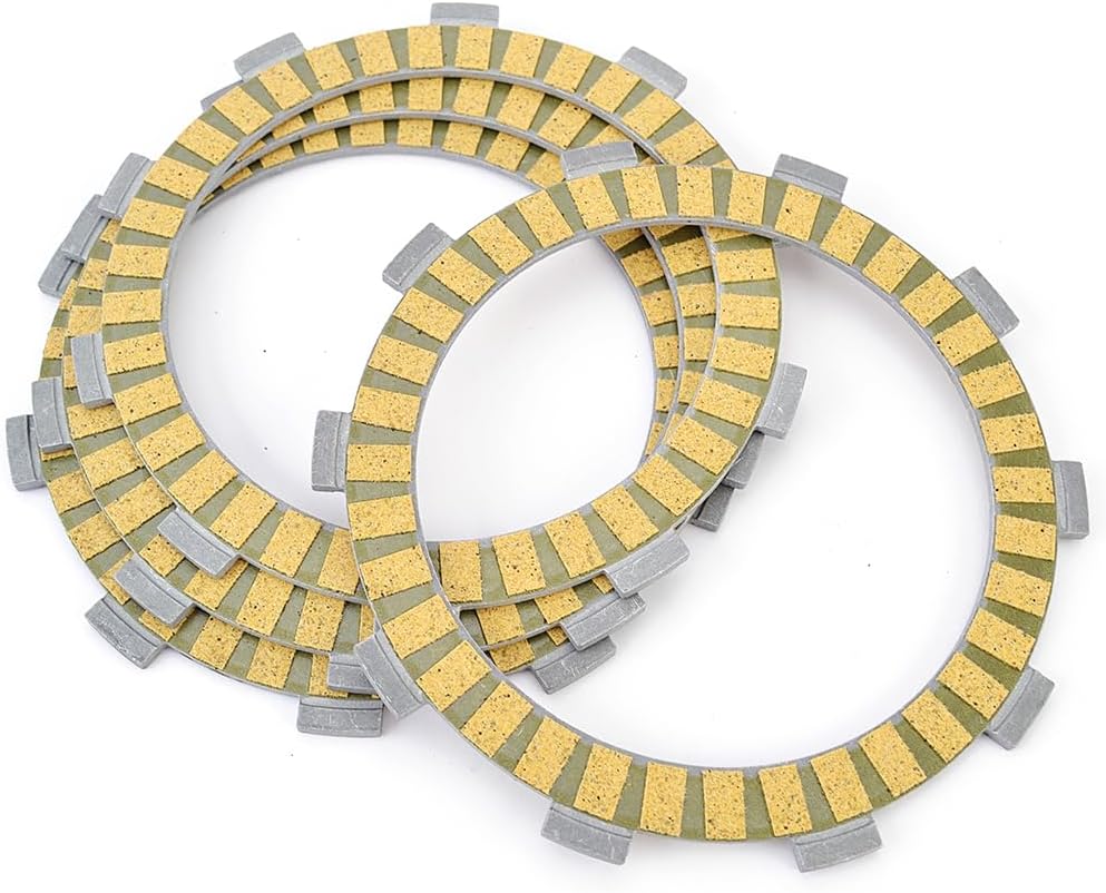 Clutch Disc Friction Plate Kit Compatible with Yamaha SR XT TW 125 / TW125 SR125 SE / XT125 3YU 5EK XT125J XT125KC XT125K