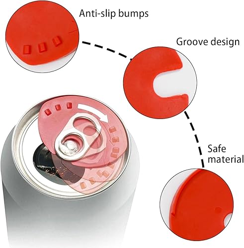 Miniatura 3 de 30 fundas para latas de refrescos, tapas reutilizables para latas de bebidas, tapa de refrescos, tapa de bebidas, tapas de botella, tapas de