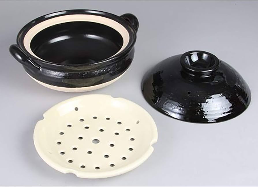 Amazon｜長谷製陶 長谷園 ヘルシー 蒸し鍋 蒸し器 鍋 土鍋 大 3ー5人用