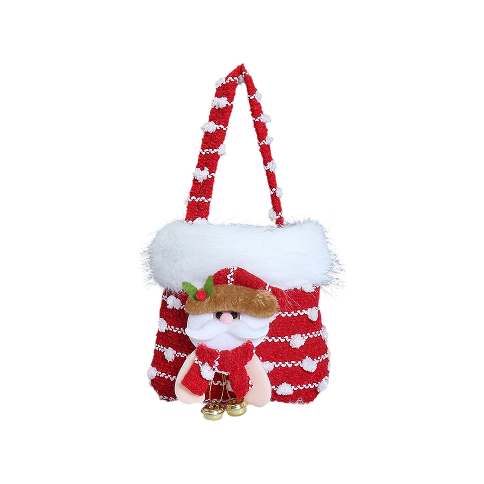 KAQNTUD Christmas Tree Gift Bag with Santa Claus Motif, Perfect for Exchanging Gifts, Sweets and Warm Wishes on Party Favours Gift Bags