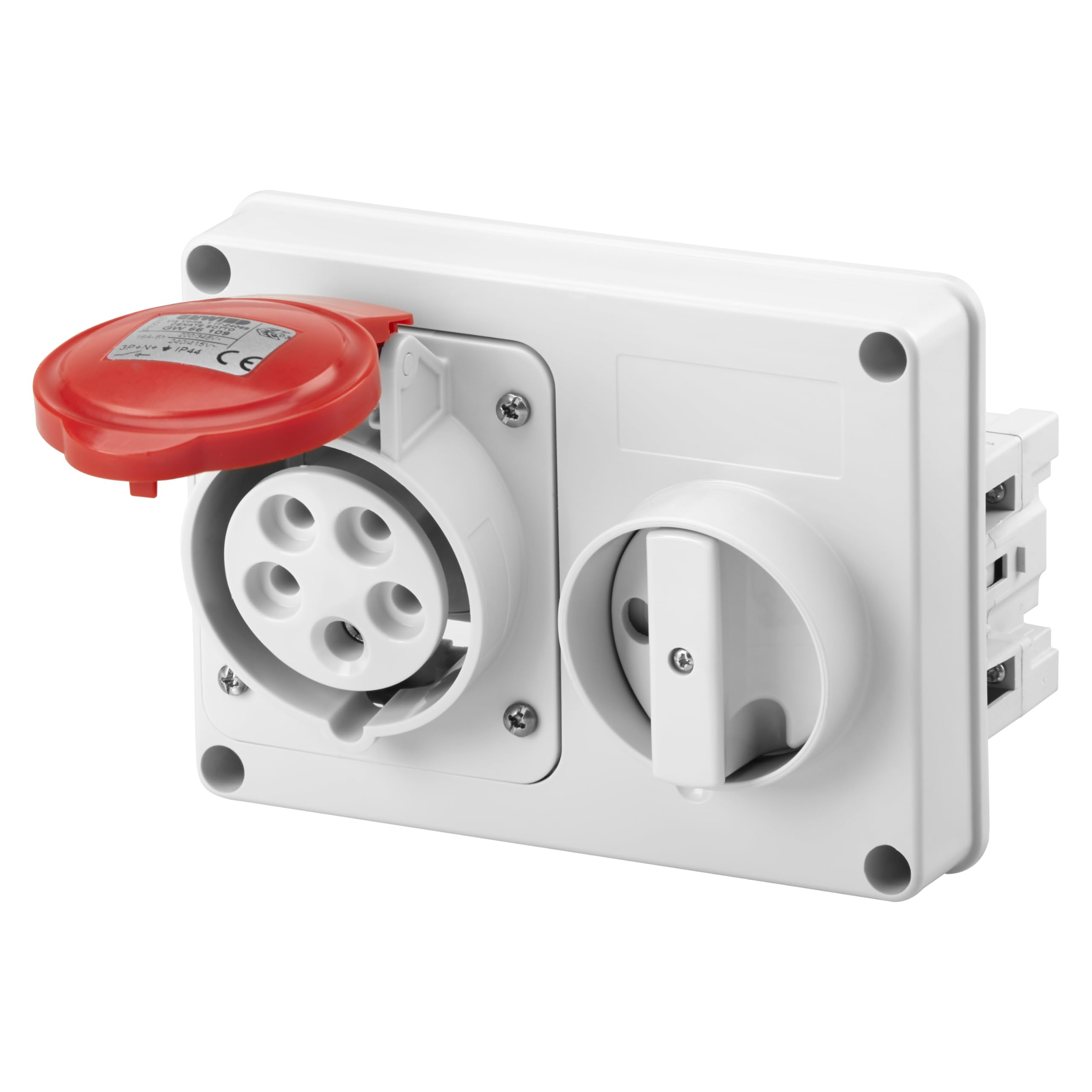 Gewiss Presa Interbloccata 3P+N+T IP44 16A Senza Fondo GW66109