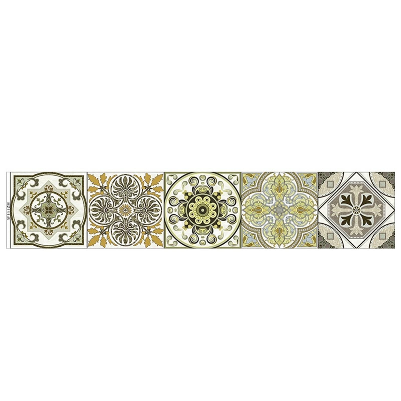 EJvkrbtx Tile Stickers Multicolor Multiple Sizes Self-Adhesive Mural Kitchen(Color 13,15cmX75cmX1pc)