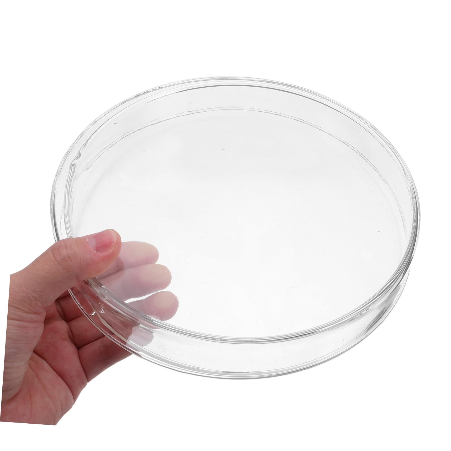 Hemobllo Piastra Petri in Vetro Borosilicato Spessa Trasparente con Coperchio per Colture Cellulari e Ricerche Microbiologiche Resistente e Facile da Pulire per Laboratori e Scuola