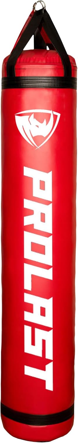 PROLAST Heavy Punching Kicking Bag for Adults, Boxing, MMA, Martial Arts, Muay Thai, Strength Training Equipment, 6ft, 150 lbs, Vertical Logo
