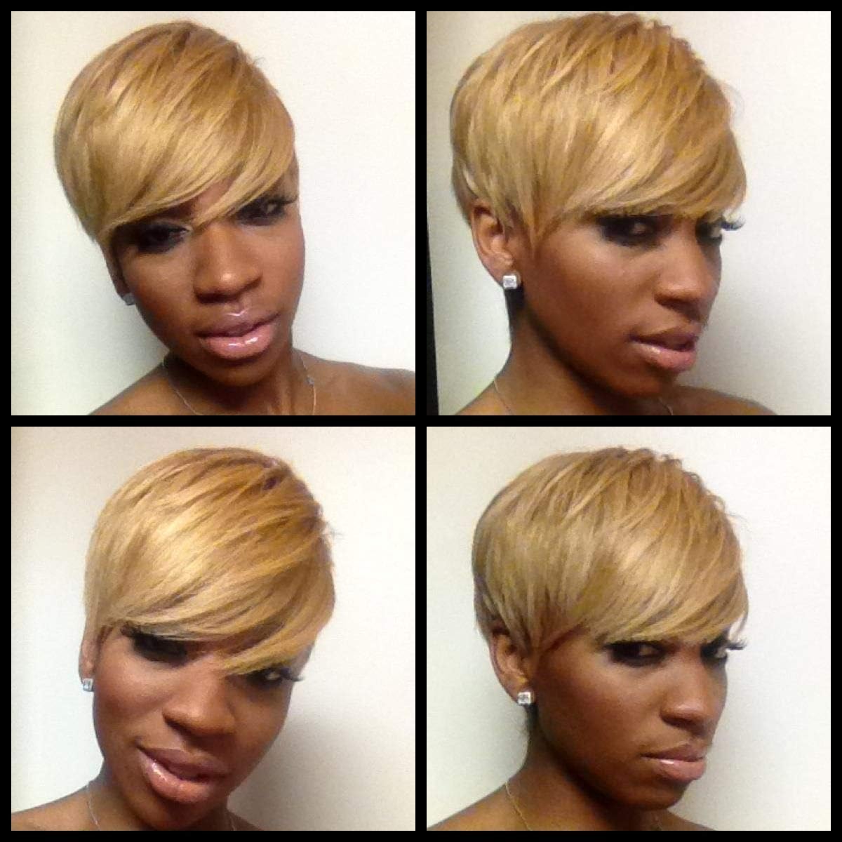 Short Blonde Wig Synthetic Short Wigs for, sw911-blonde, Size No Size