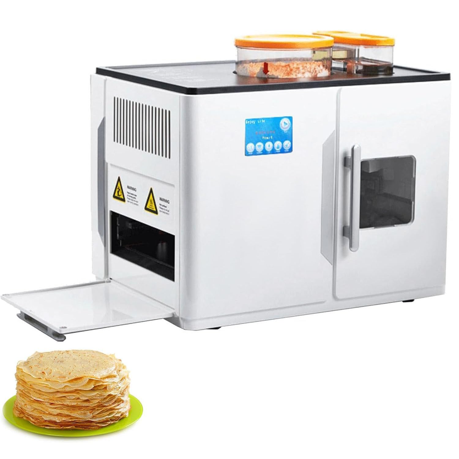 Vollautomatischer Roti- und Chapati-Maker, Stellen Sie 20 köstliche Fladenbrote, Tortillas und Pitas in einem Durchgang mit Einer Taste her, für perfektes indisches Roti, 220V