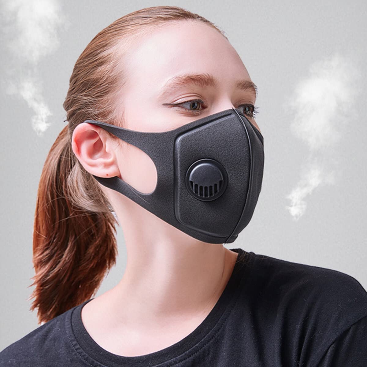 WnewTools 10 PCS PM2.5 Anti Air Pollution Face Mask Breathable Activated Carbon Mouth Mask Camping Travel Cycling Mask