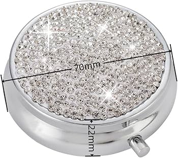 Amazon.co.jp: キラキラピルボックス、3つのコンパートメントの薬用