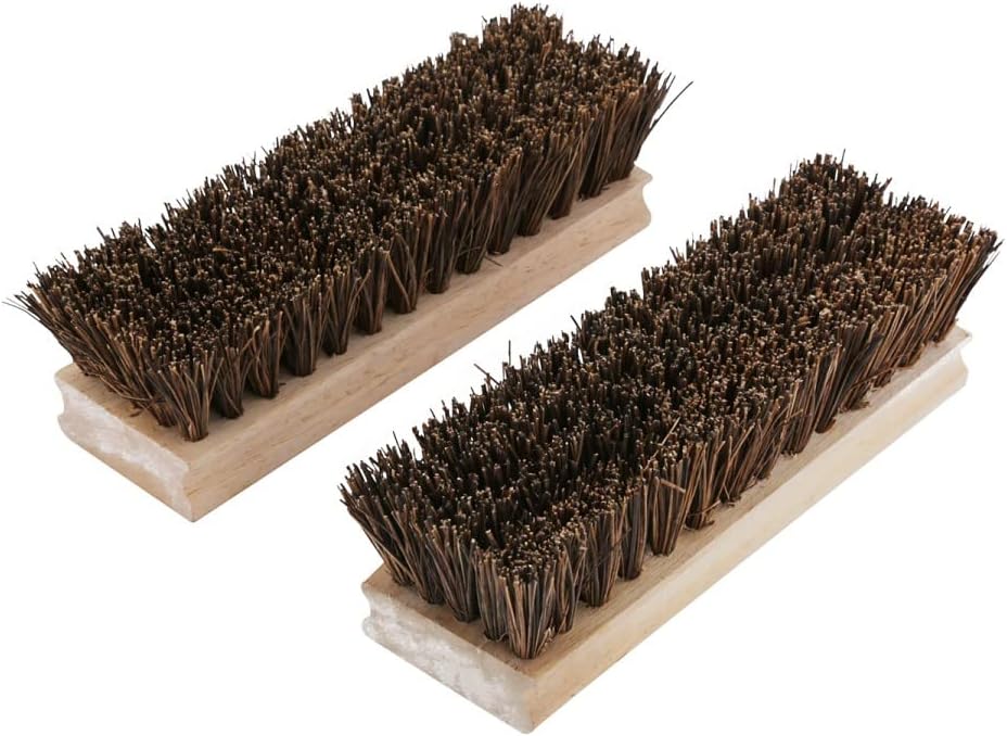 2 Boot Scraper Natural Wood Replacement Bristle Brush | Renovator's Supply