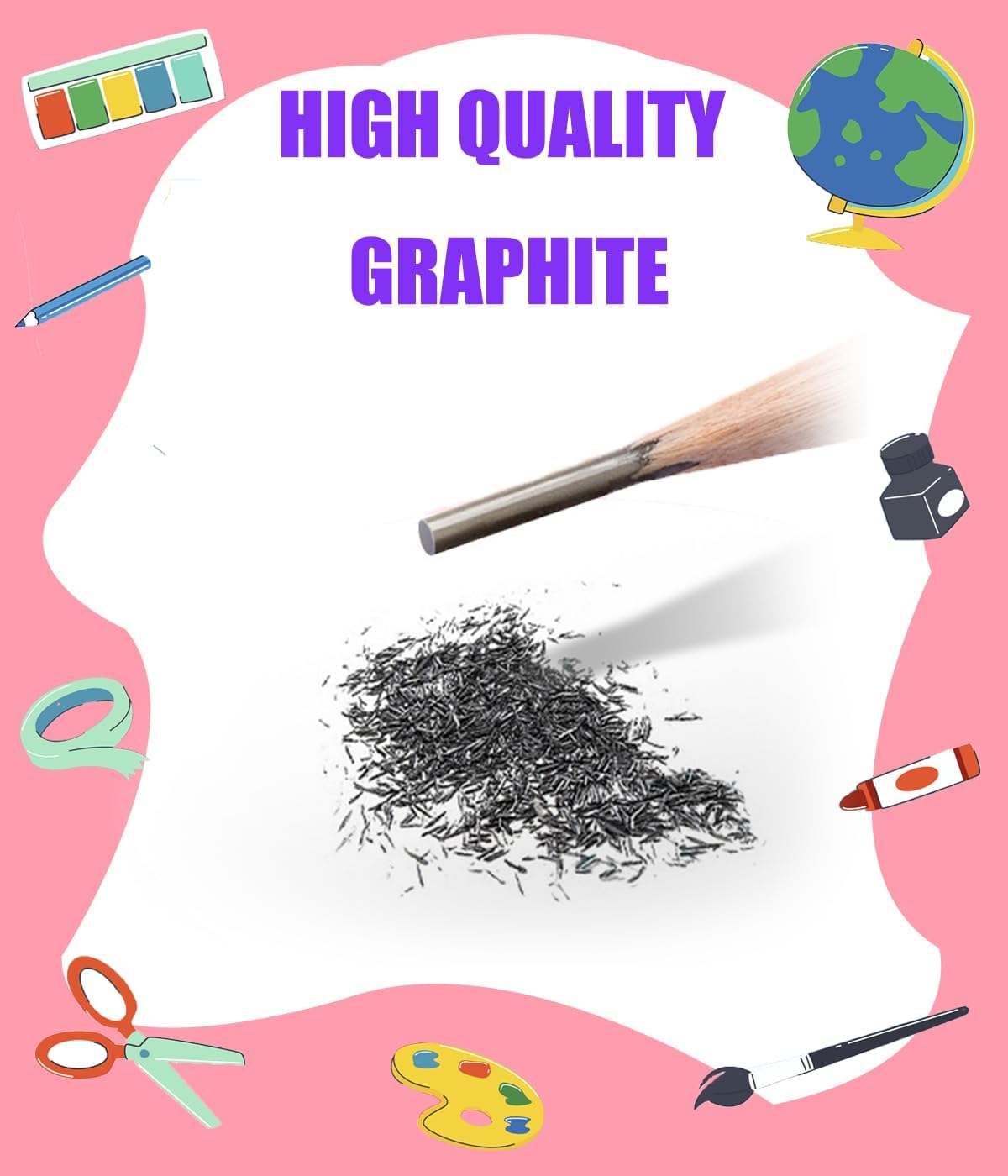Valentines Pencils for Kids Bulk 48 PCS - Patterns Woodcase Lead Pencils for Holiday Goodie Bags Fillers Gifts School Classroom Rewards image 4