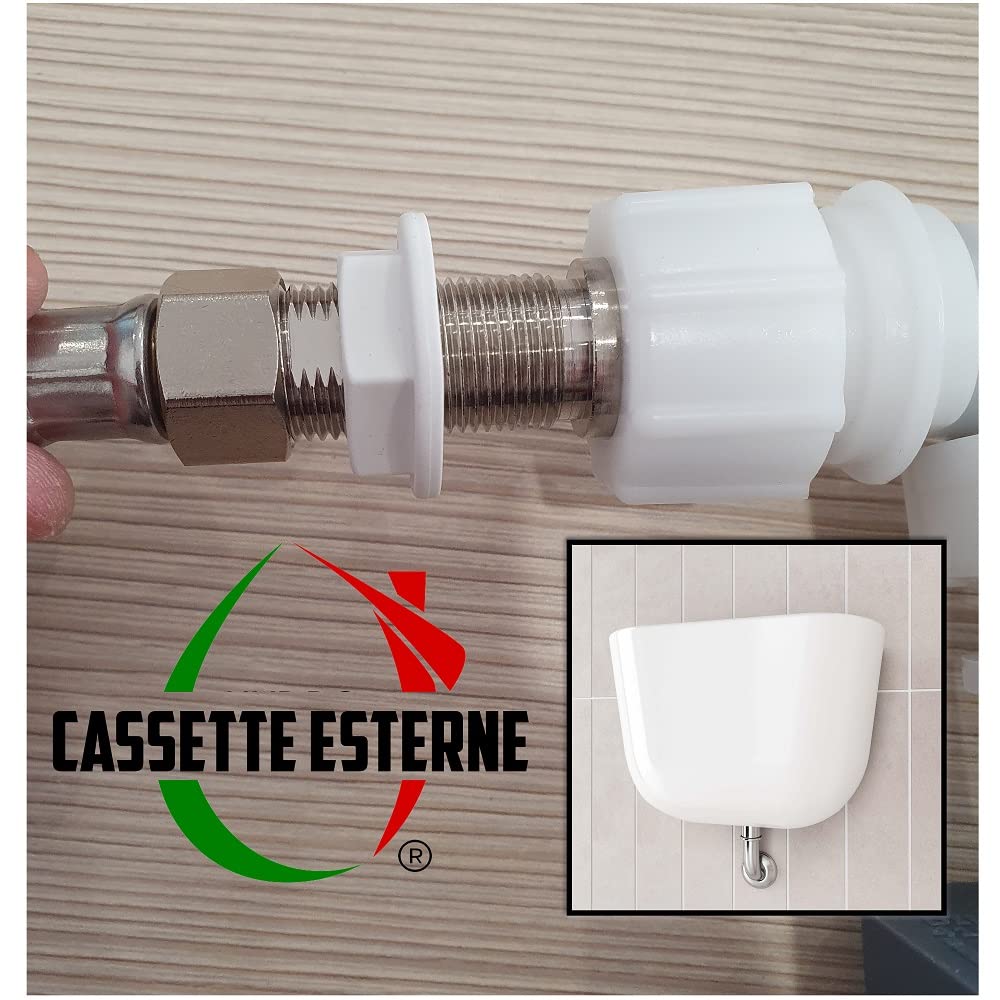 Galleggiante universale MAGNETIC 3/8 + Flessibile 30 cm, per cassette WC incasso ed esterne compatibile con varie marche GEBERIT, GROHE, VALSIR, TECE, KARIBA, ITS TODINI, OLI, by HYDRO HOME