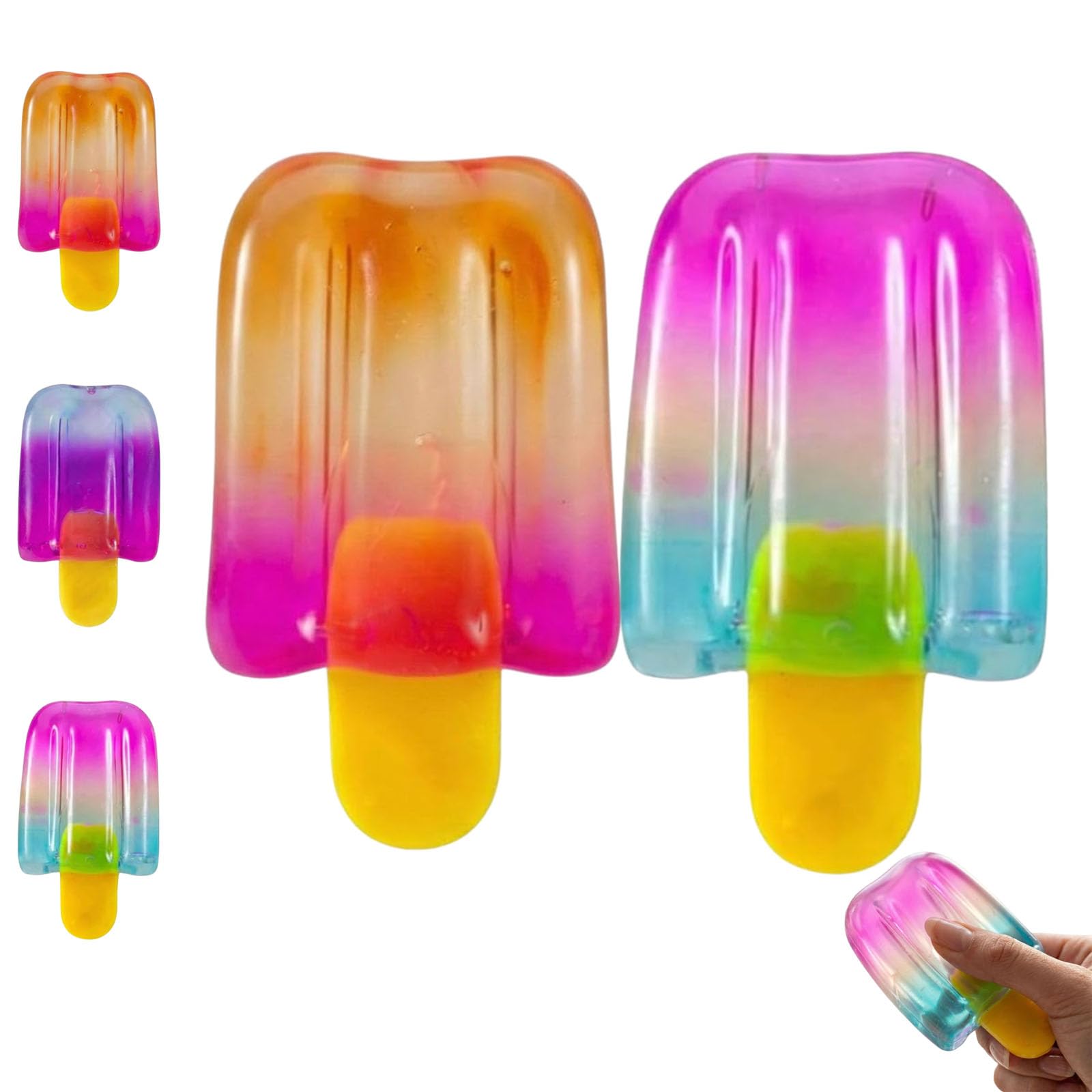 GFJryET Stress-relief toys, Ice Cream Squeeze Squishy,New Fidgets Toy Stress Sensory Relief(#A+#c)