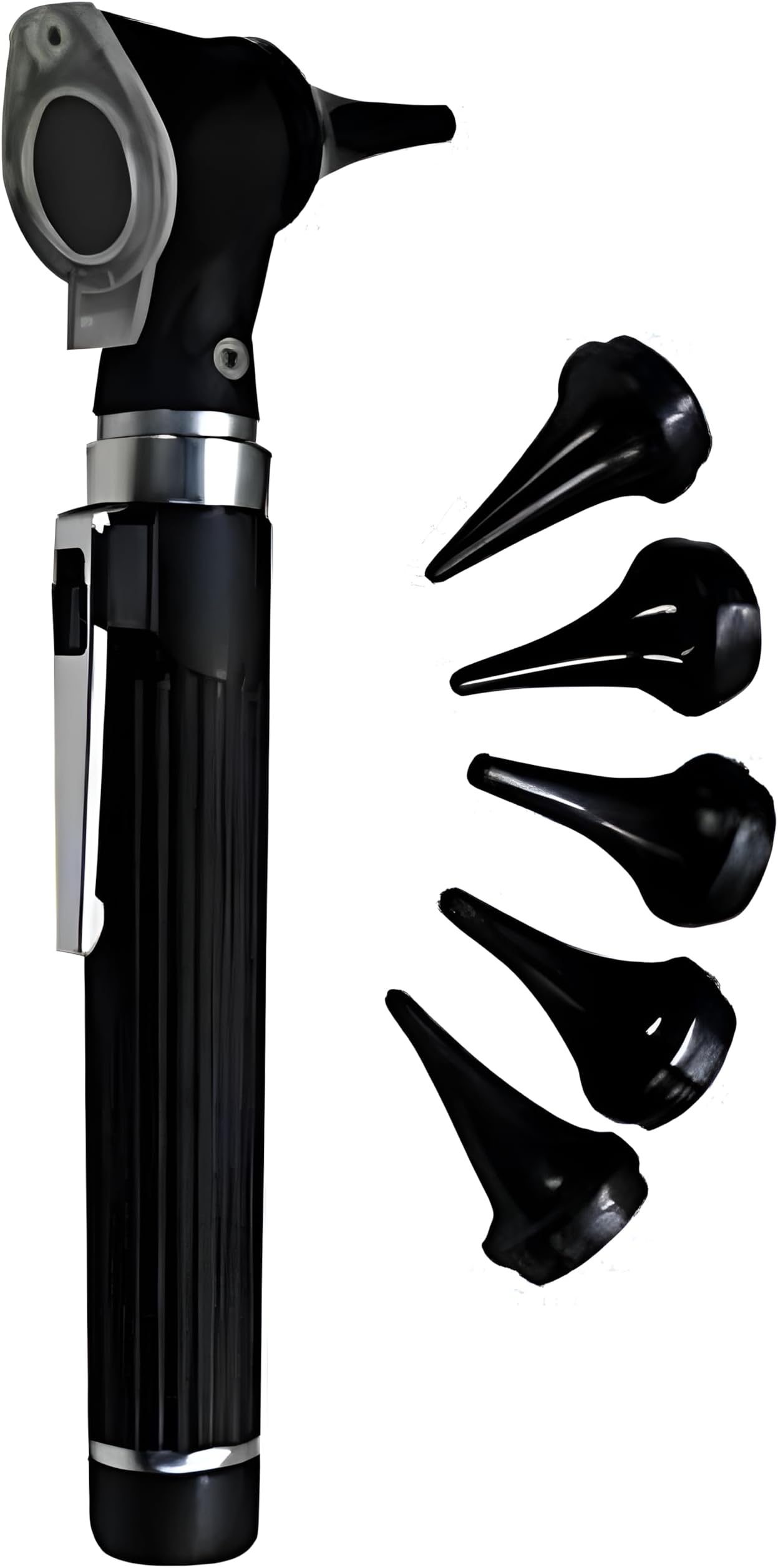 - Dr. Care Mini Otoscope - Portable Ear Light and Exam Kit for Home and Professional Use - Fiber Optic Scope Ear Scope with Light, Ear Infection Detector - Pocket Diagnostic Equipment (Black)