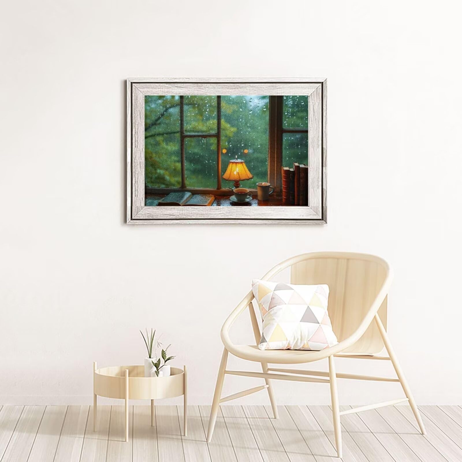Puzzles Paisaje 1000 Adultos, Puzzle Ventana con Cajas y Cartel, Juego Clásico de Puzzle Arte para Entretenimiento Adultos, Regalos de Decoración del Hogar para Pasatiempos Creativos de Mujeres 2T-488