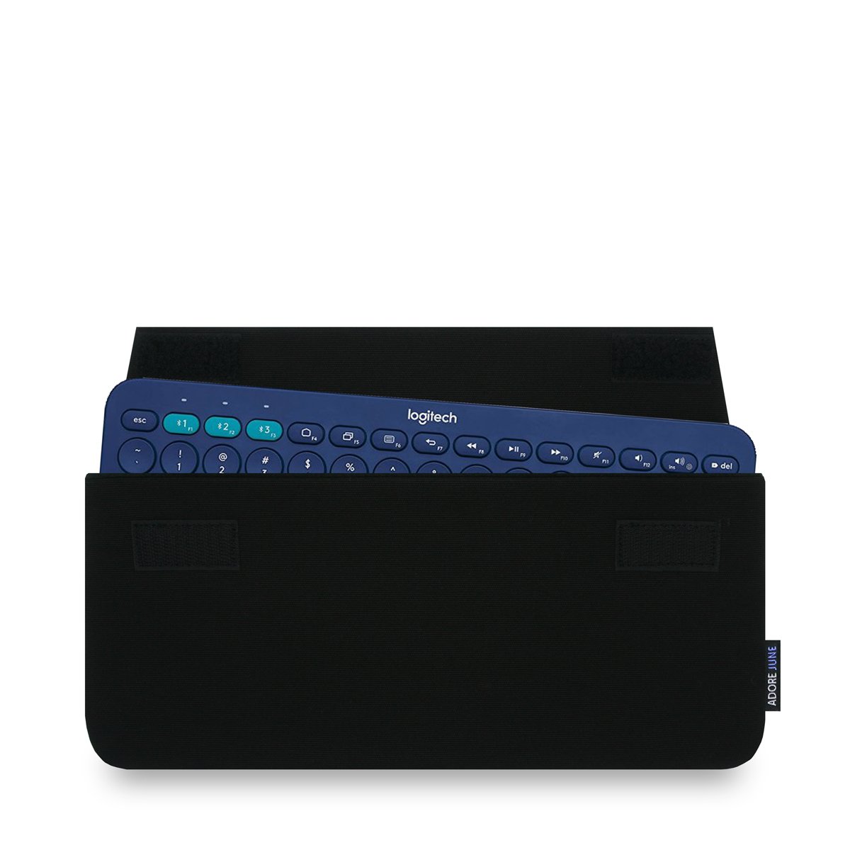 Adore June Keeb Schutzhülle Für Logitech K380 / Pebble 2 Keys – Schwarze Canvas-Tasche