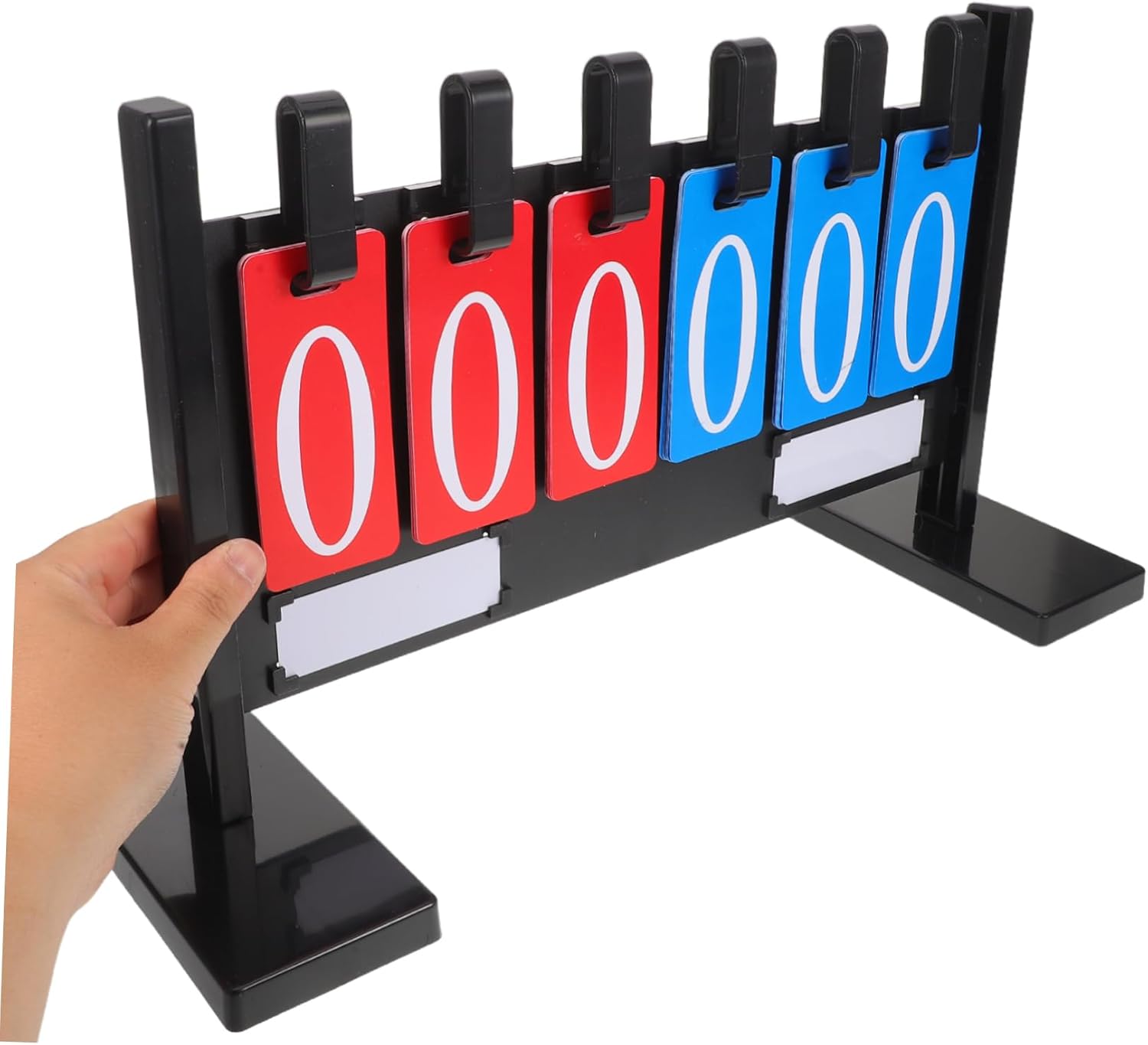 Weatherproof Portable Tabletop Scorekeeper Flip Scoreboard for Basketball Football Tennis Volleyball with Stable Freestanding Base and Thickened Construction