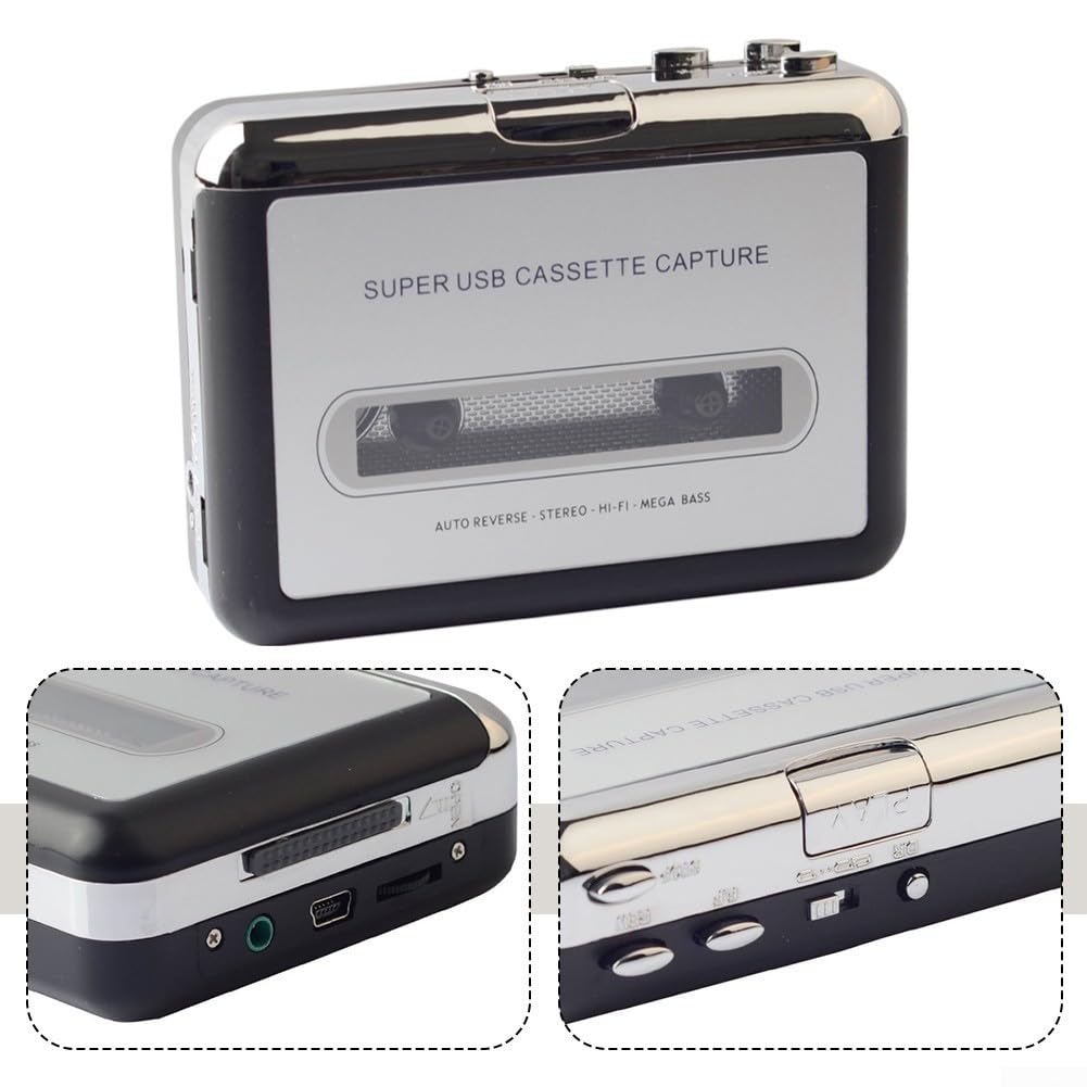 Lettore di cassette audio migliorato con funzione di conversione MP3 per rivivere i tuoi momenti musicali nostalgici