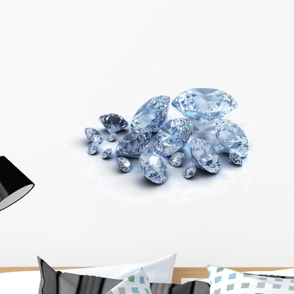 Wallmonkeys Diamonds Wall Decal Peel and Stick Graphic WM180789 (36 in W x 27 in H)