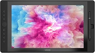 VEIKK VK1560 Drawing Monitor 15.6 Inch Full HD IPS Pen Display Graphics Monitor with Battery Free Passive Stylus and 7 Shortcut Keys and a Scroll Wheel (8192 Level Pressure, 92% NTSC)
