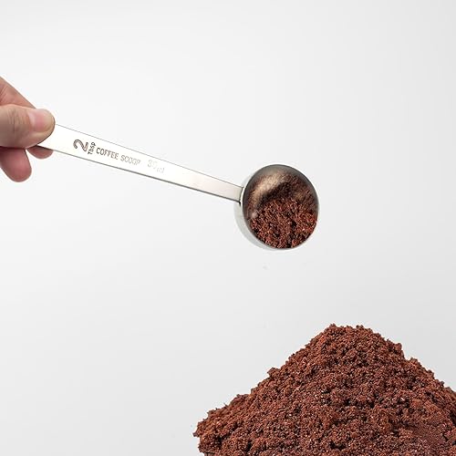 Miniatura 4 de 2 cucharas medidoras de café de acero inoxidable 304, cuchara de mango largo, 2 cucharadas para café molido, té, azúcar en polvo, cocina