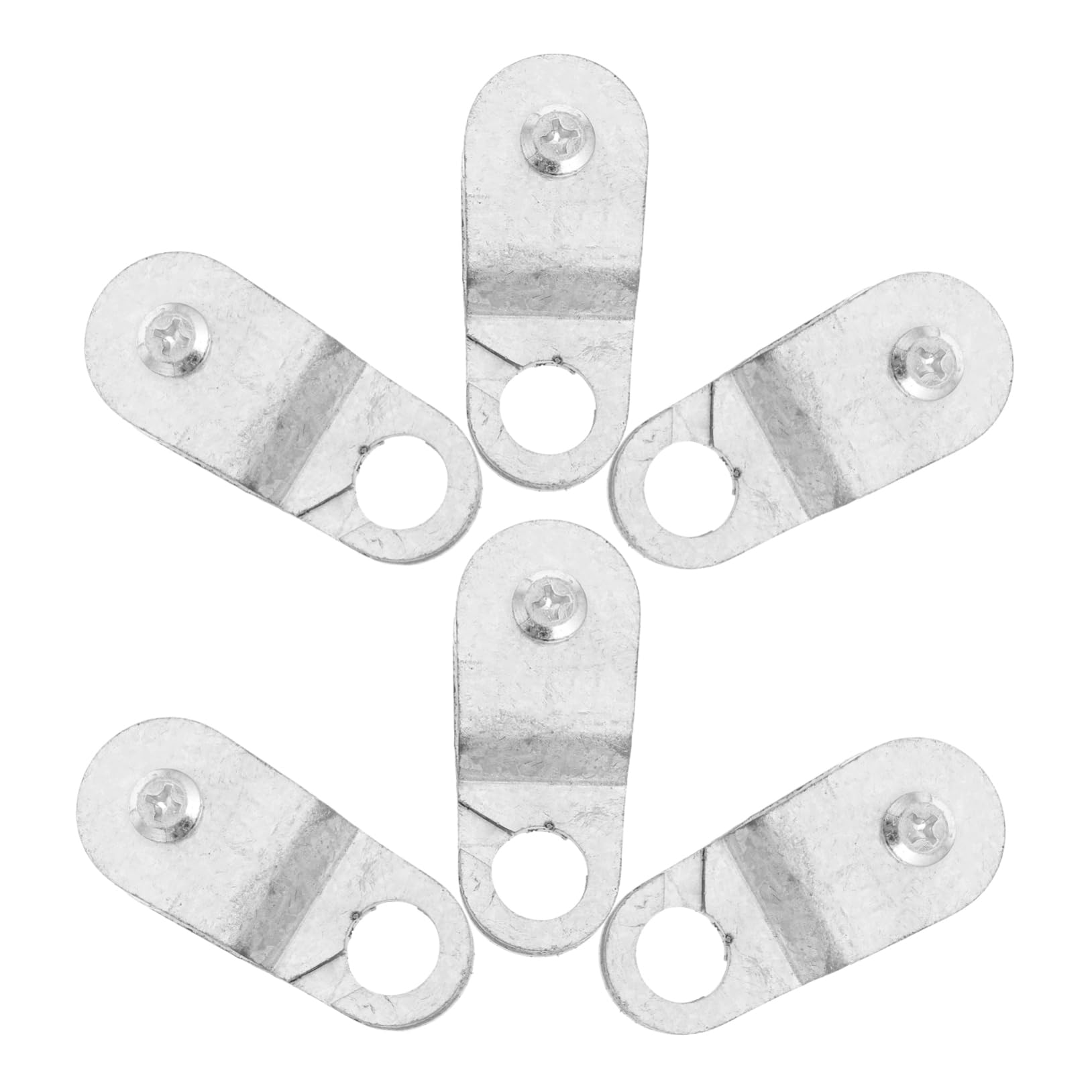 LIOOBO 6pcs Pulley Agricultural Bearing Heavy-Duty Iron Pulley Winch Block Swivel Hooks for Rope