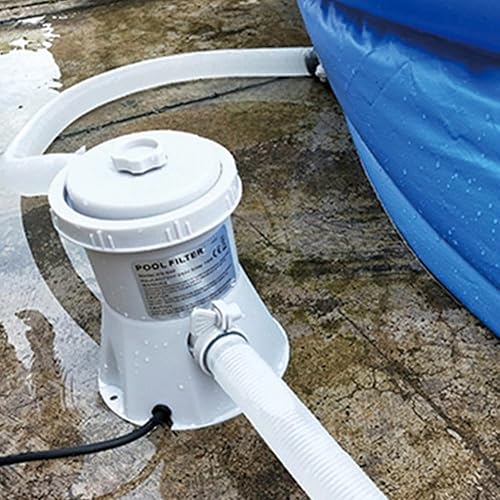 Miniatura 3 de Bomba de filtro de piscina de 300 GPH para piscinas pequeñas sobre el suelo, bomba de filtro para piscinas sobre el suelo, bombas de circulación de