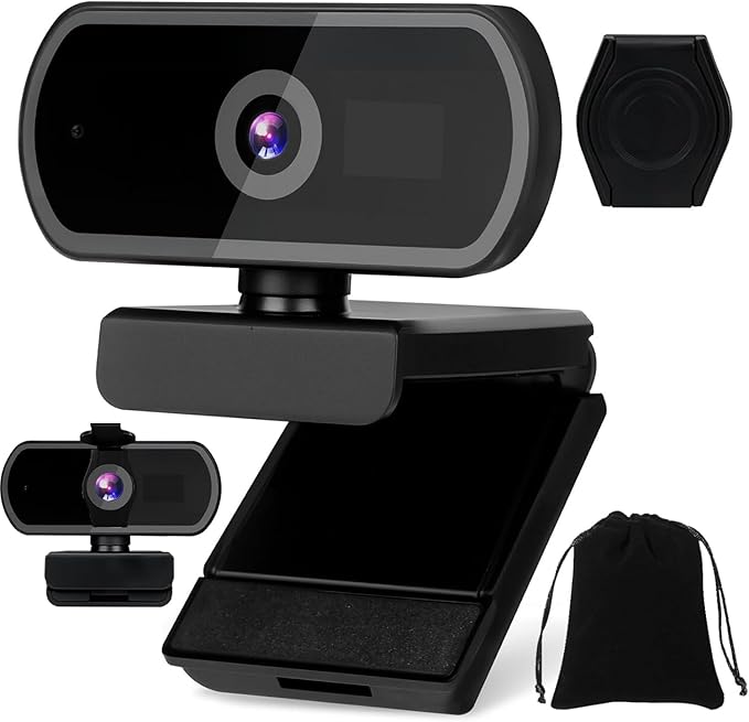 KIMIGO Webcam 1080p,PC Cámara Web,Cámara Web USB,Cámara Web de Transmisión,Cámara Webcam para PC,PC Webcam,Uhd Webcam,para Conferencia,Videollamada,Transmisión en Vivo y Aprendizaje