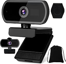 KIMIGO Webcam 1080P,Caméra USB PC,Webcam HD,Webcam Streaming,Full HD Caméra PC,Full HD Caméra Web,pour Ordinateur Portable ou Pc D'ordinateur,Idéale pour La Diffusion en Direct des Appels