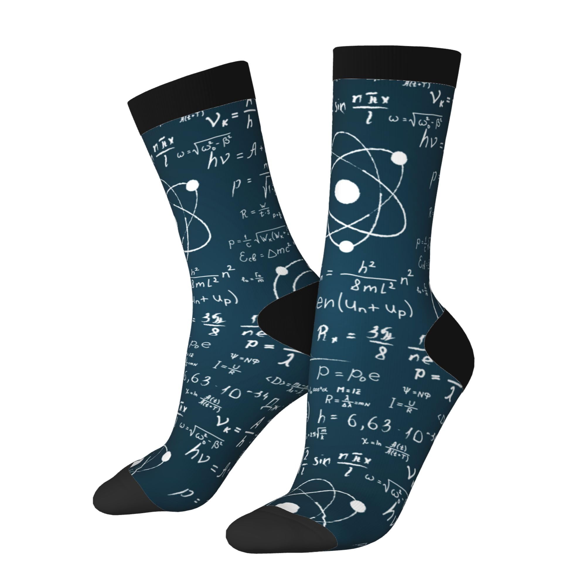 Oudrspo Funny Socks Novelty Socks math science Unisex Funky Socks Casual Dress Socks