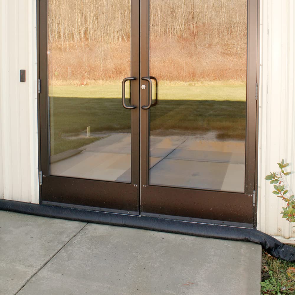 PIG Water Barrier | Sandless Sandbags for Flooding | 2 Pack | 10'L x 6.5"W x .25"H | Water Diverter | PM50417