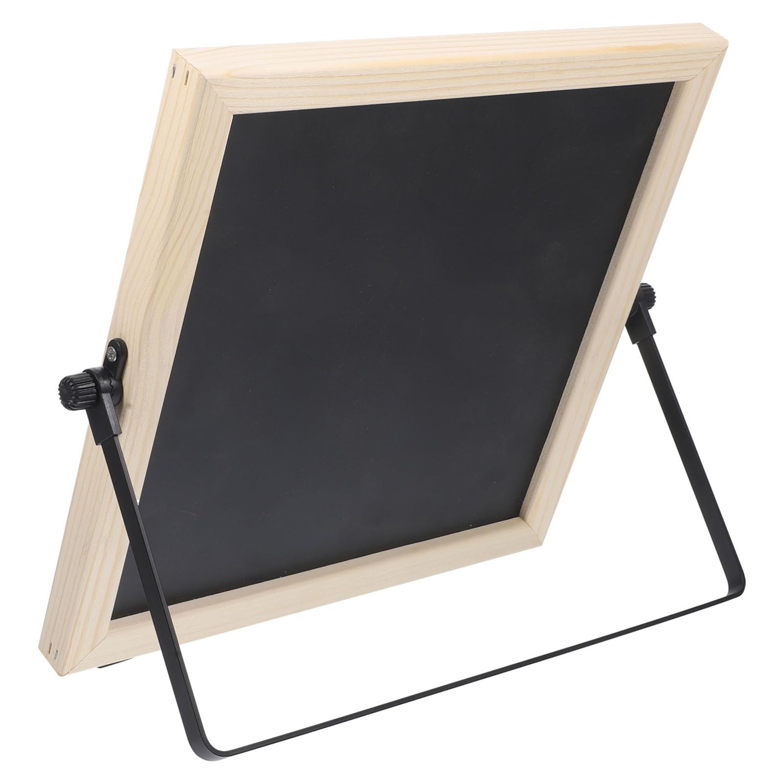 Doppelseitige Magnetische Schreibtafel mit Holzrahmen, Schwarz, 1 Stück