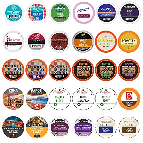 Custom Variety Pack Custom Dark Roast Coffee Variety Pack 30 Pod Pack Extra Bold #TOP3