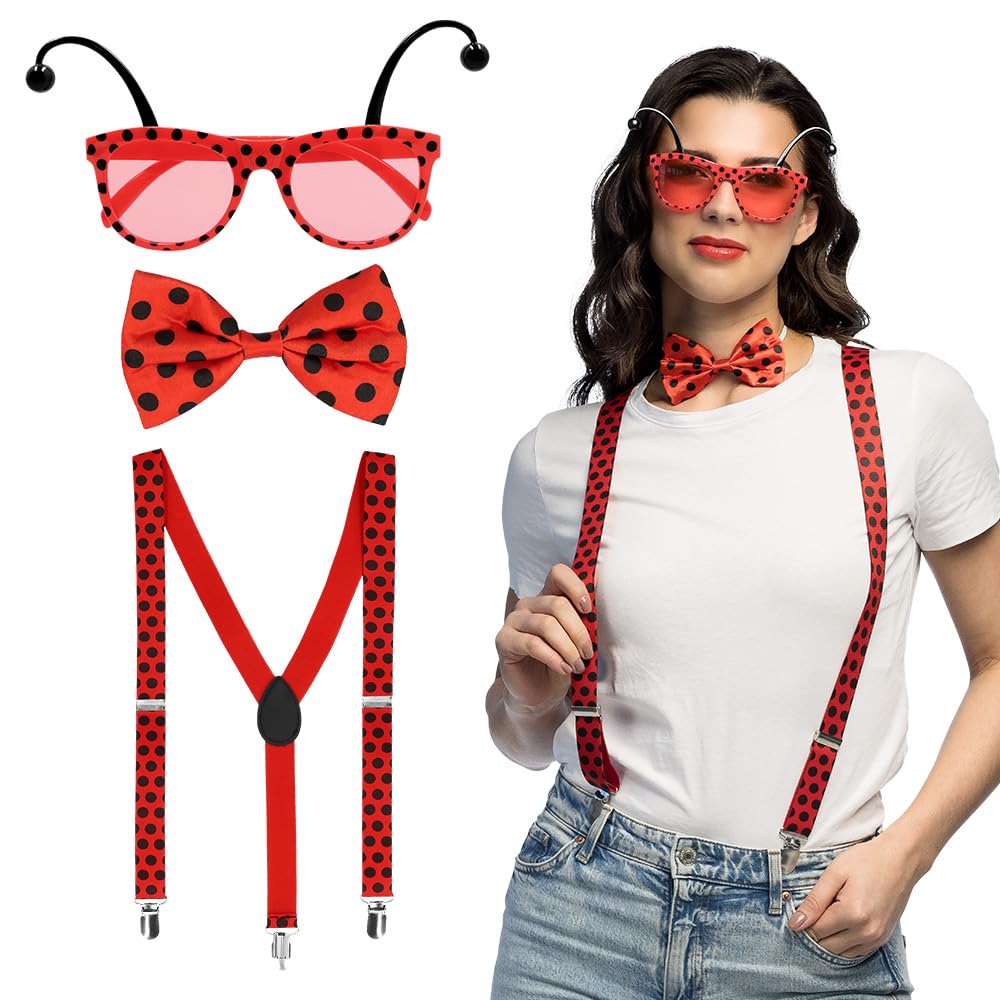 Boland 14061 Set Ladybird Costume, Unknown, red, Standard Size