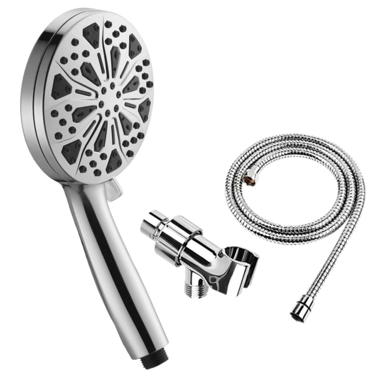 NUOBESTY Cabezal De Ducha Desmontable De Mano De Con Filtro Para Agua Dura Alta Presión Para Baño Con Soporte y Manguera
