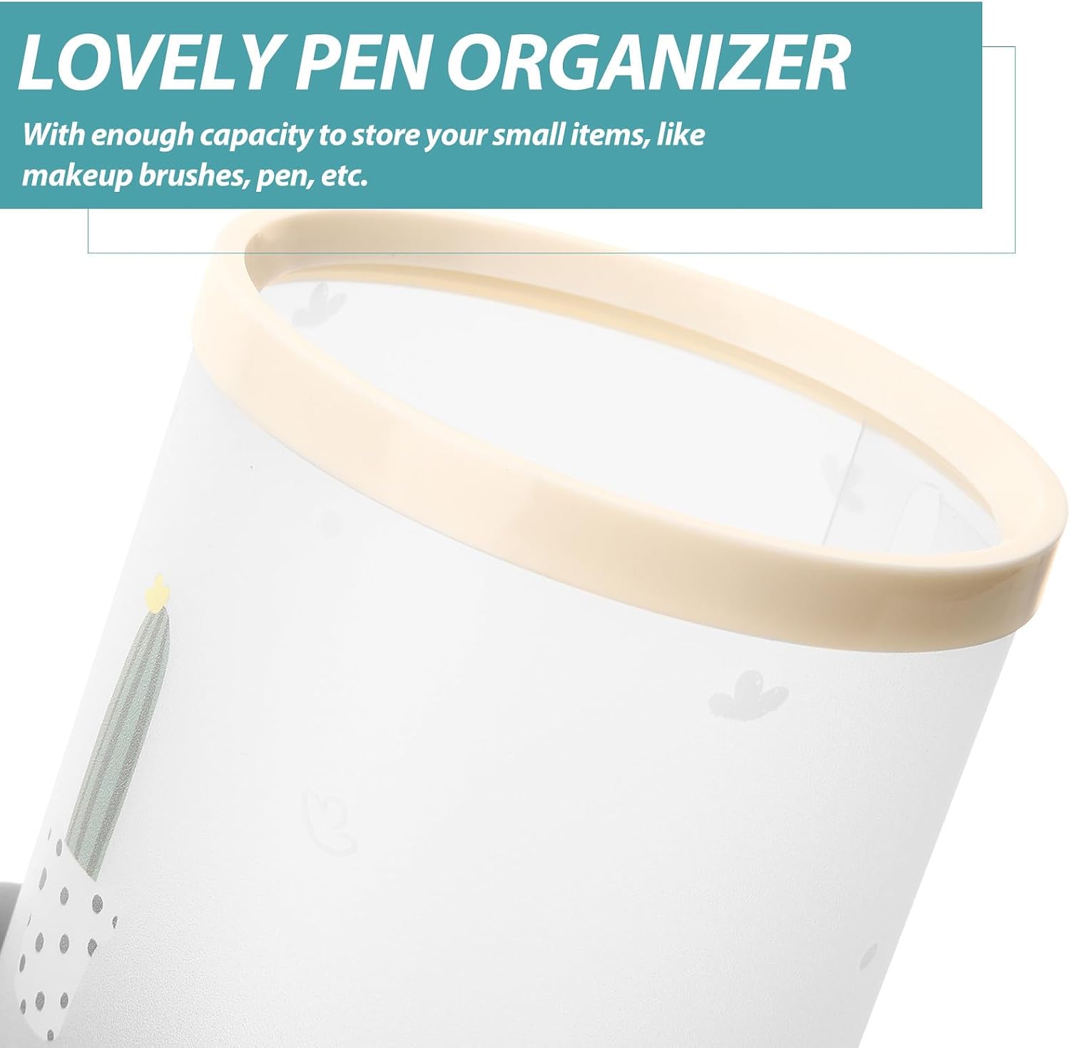 GLEAVI 6pcs DIY Plastic Pen Holder for Boys and Girls Desktop Storage Xmas image 3