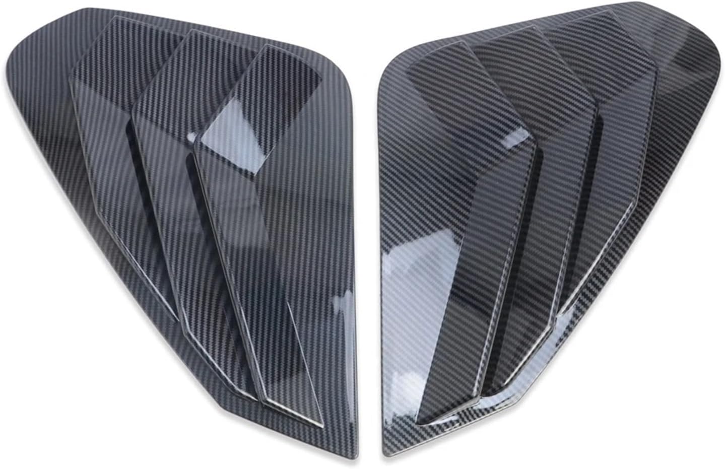 Compatible For Toyota RAV4 RAV 4 2019-2021 2022 2023 2024 Carbon Car Rear Window Side Vent Louver Shutter Cover Trim Exterior Accessories(Carbon Fiber Color)