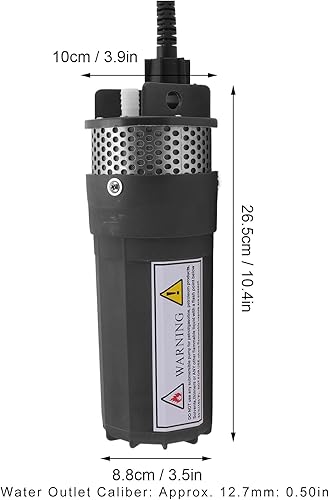 Miniatura 2 de Bomba de agua sumergible de energía solar para pozos profundos de 230 pies, altura de bombeo 6.5L para estanque de riego, bomba de pozo DC 24V