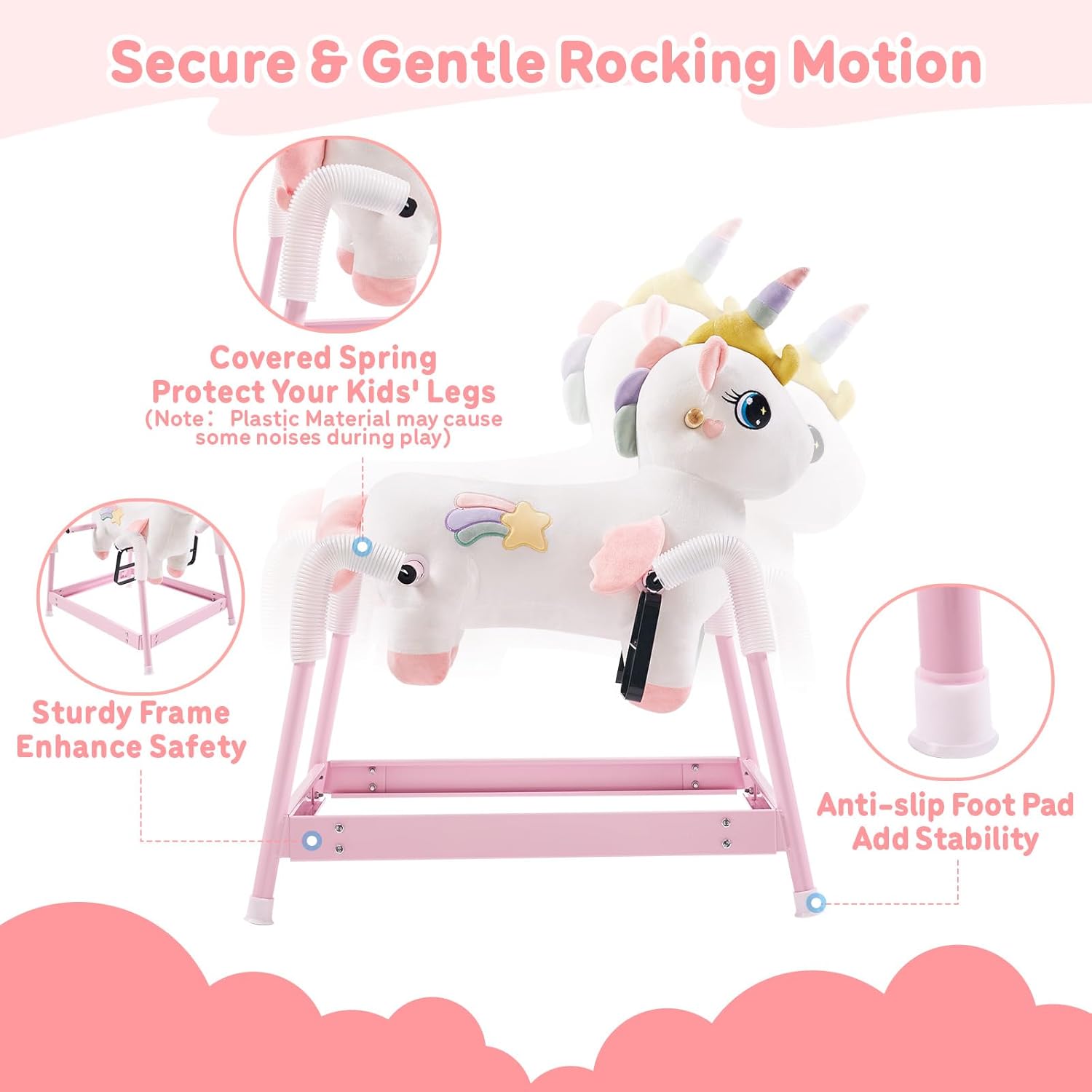Unicorn Spring Rocking Horse Assembly Diagram