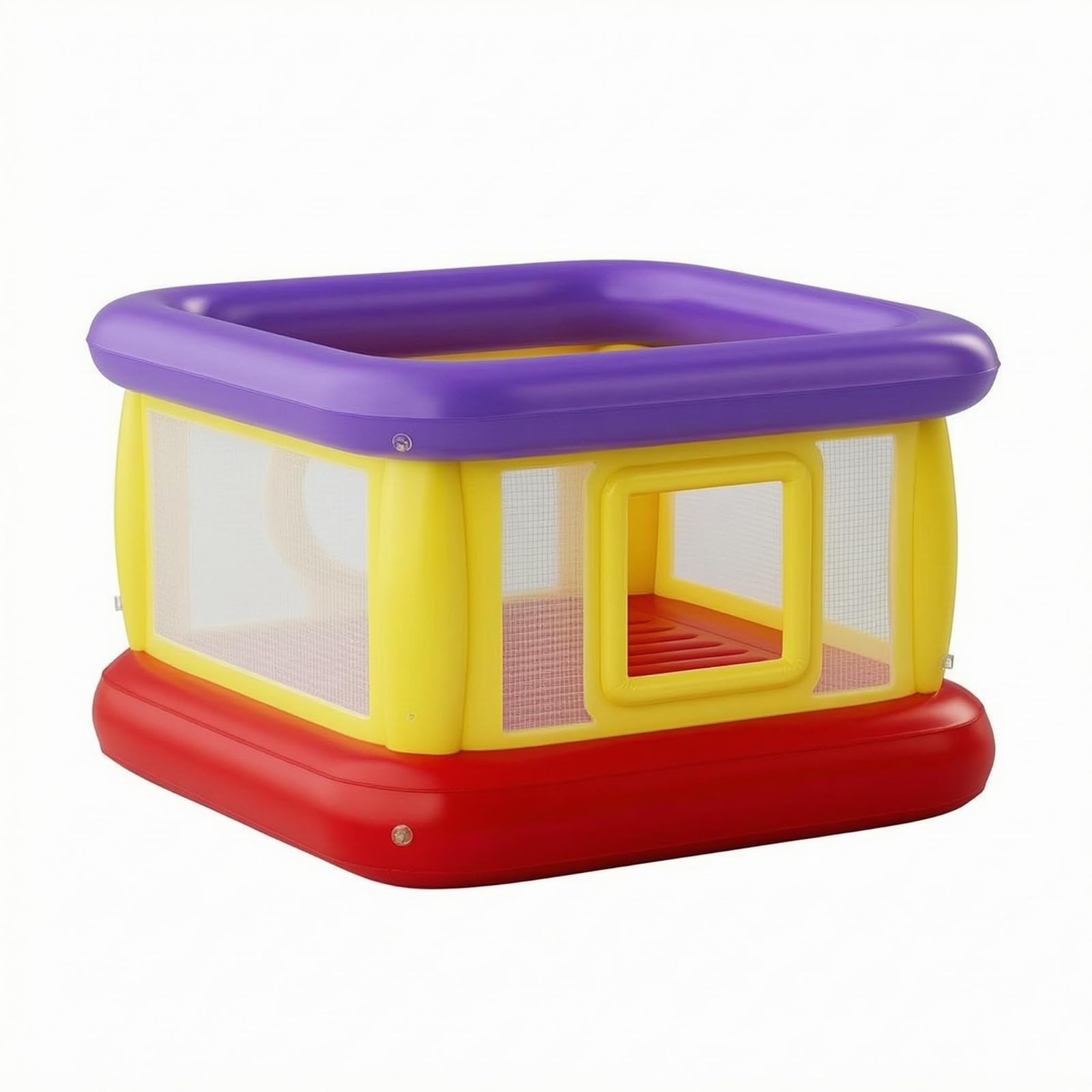 Castello Gonfiabile per Bambini Trampolino Gioco Salterello Casa Gonfiabile con Struttura in Pvc Fondo Ispessito con Pannelli a Rete per E Controllo, Gonfiabile 33032