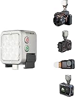 Vista 10 de Harlowe Atom 2W Mini luz magnética para DJI Osmo Pocket 3 Combo Motion Sensing Pocket Duo Light Kit recargable Auxiliar cámara luz de relleno