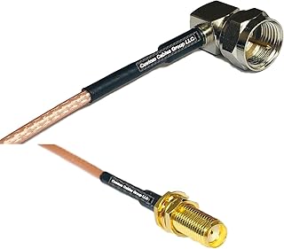 6 feet RG316 F Male Angle to SMA Female Long RF Pigtail Coaxial Cable