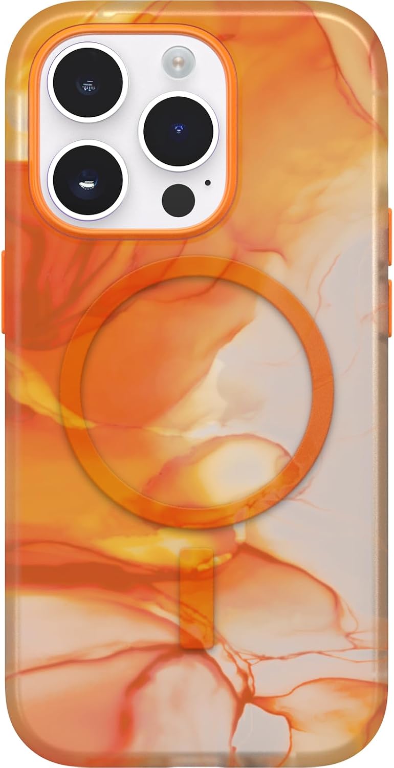 OtterBox - Ultra-Slim iPhone 14 Pro Figura Series Case - Made for Apple MagSafe, Artistic Protective Phone Case with Soft-Touch Material for Comfort (lO, Orange)