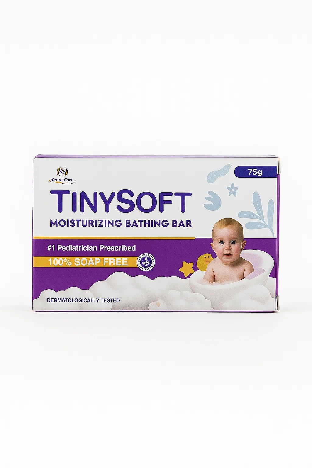 Tinysoft Moisturizing Bathing Bar 75g (Pack of 3) | Gentle Skin Care Soap | Nourishing & Refreshing Bath Bar for All Skin Types-image-37